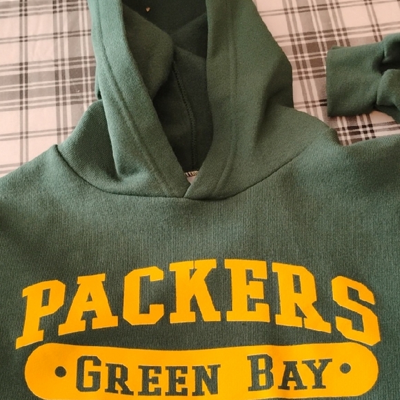 Green Packers Hoodie Youth Green Large New - Picture 8 of 8
